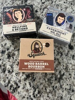 3 Dr. Squatch Men Soap bars